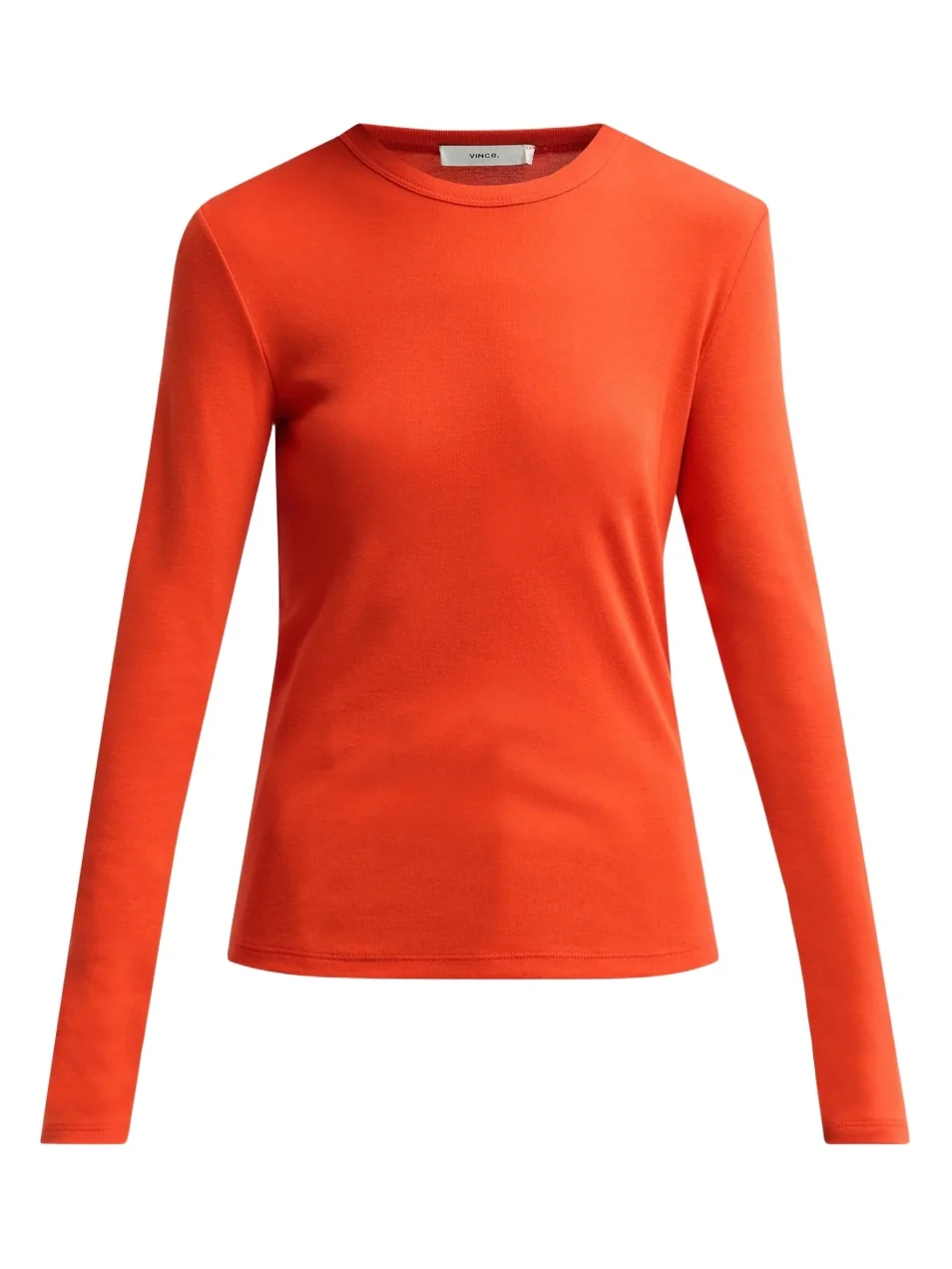 Women's Essential Cotton-Blend Crewneck Long-Sleeve Shirt Women's Essential Cotton-Blend Crewneck Long-Sleeve Shirt