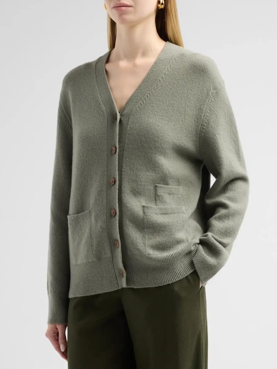 Vince Women's Stretch Wool-Blend Cardigan | Thumbnail 4