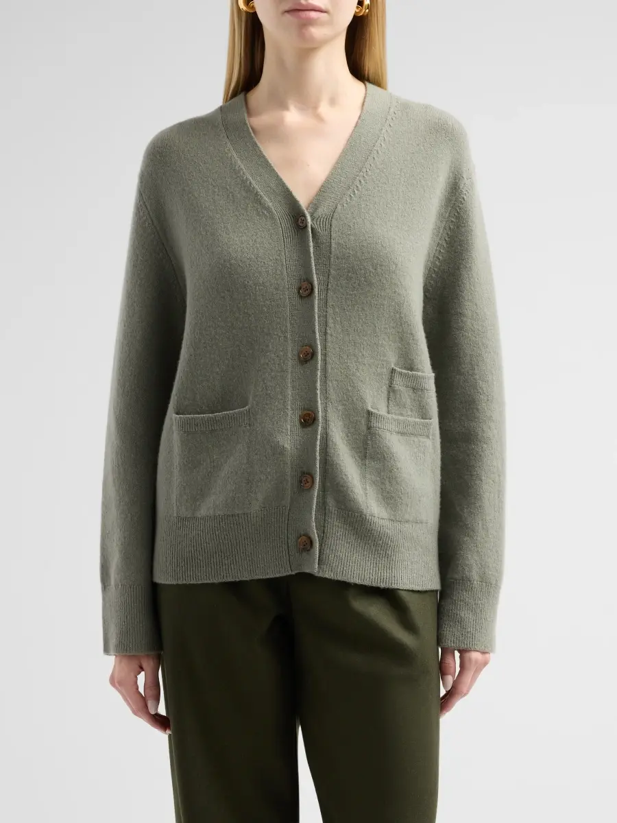 Vince Women's Stretch Wool-Blend Cardigan | Thumbnail 5