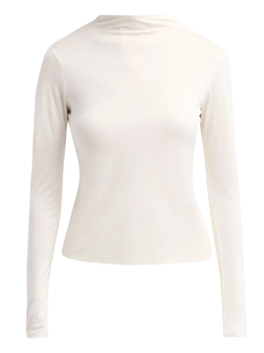 Women's Tie-Detail Fitted Jersey Top