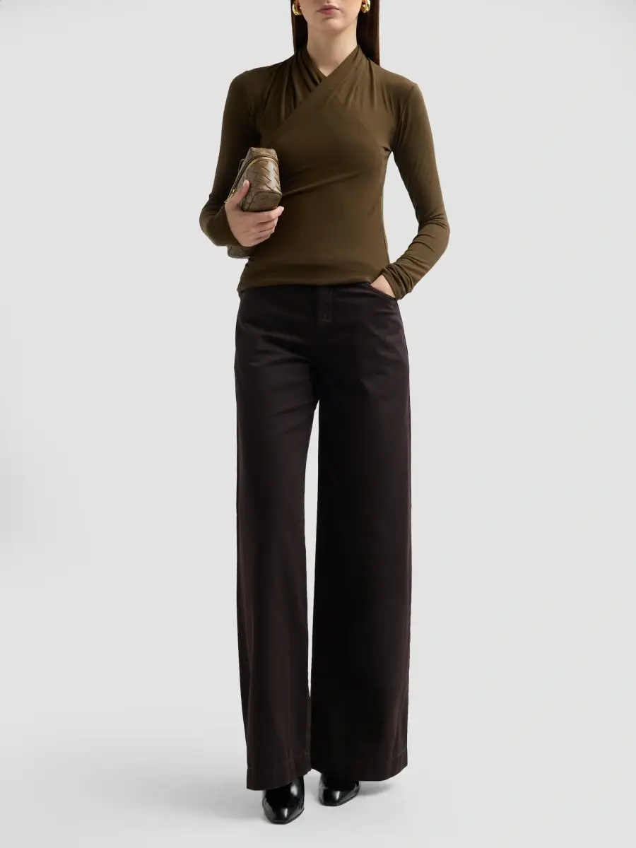 Vince Women's Ruched Long-Sleeve Top | Thumbnail 2 Vince Women's Ruched Long-Sleeve Top | Thumbnail 2