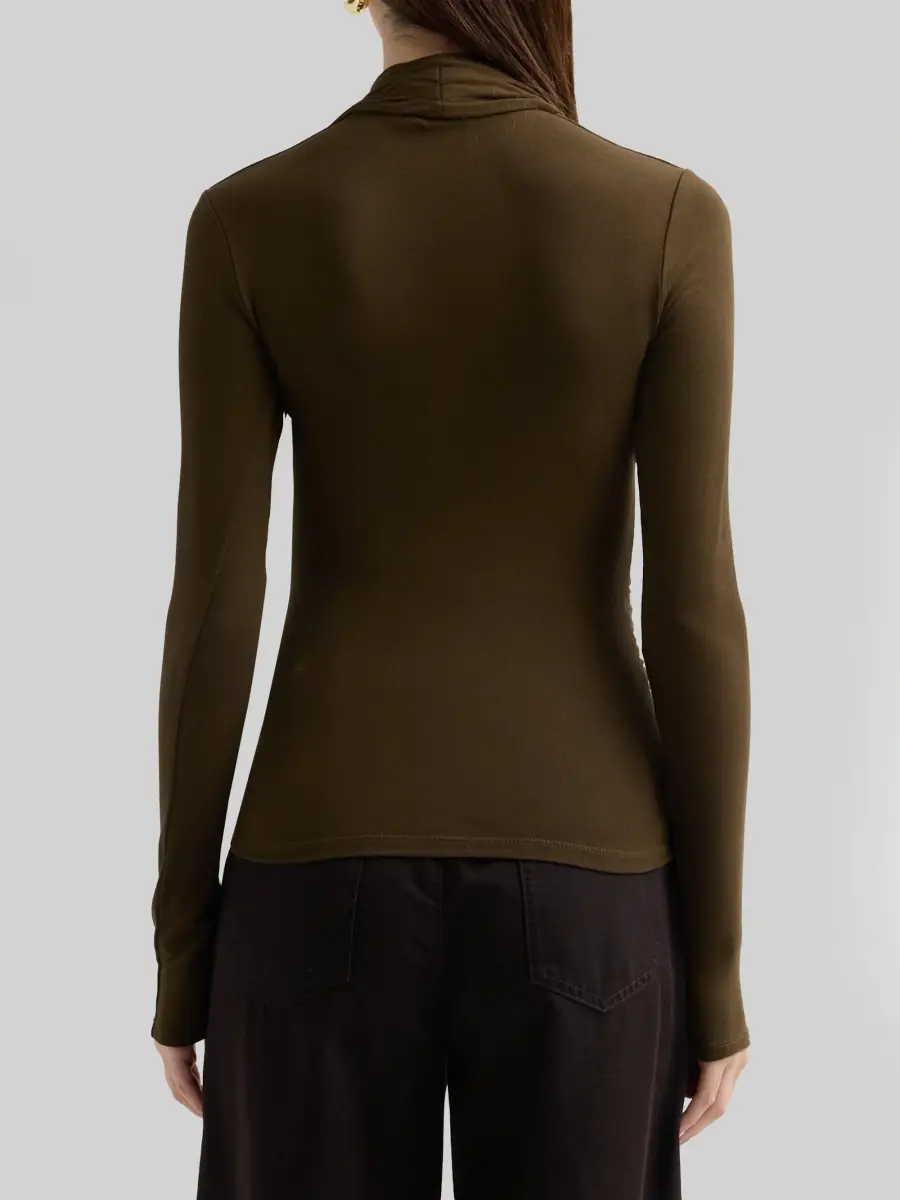 Vince Women's Ruched Long-Sleeve Top | Thumbnail 3 Vince Women's Ruched Long-Sleeve Top | Thumbnail 3