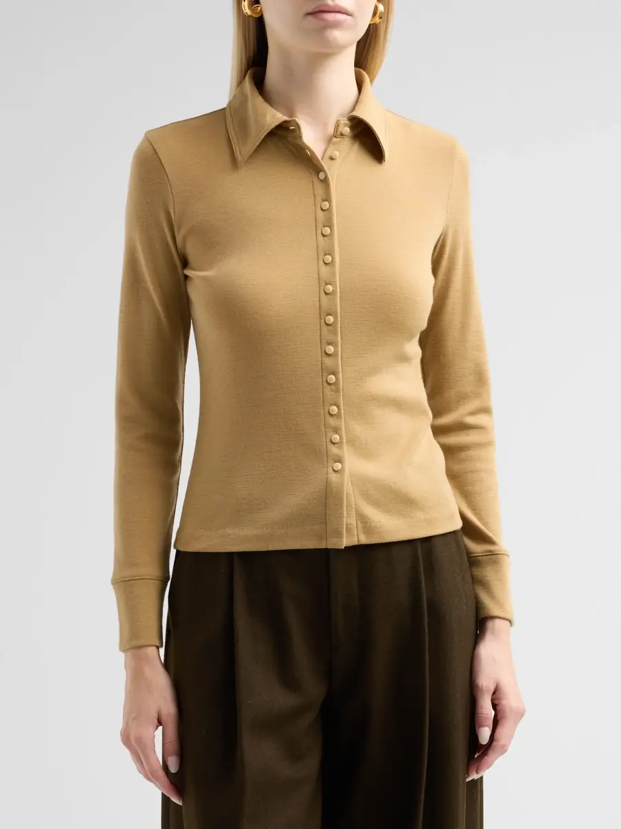 Vince Women's Multi-Button Collared Wool-Blend Cardigan | Thumbnail 4 Vince Women's Multi-Button Collared Wool-Blend Cardigan | Thumbnail 4