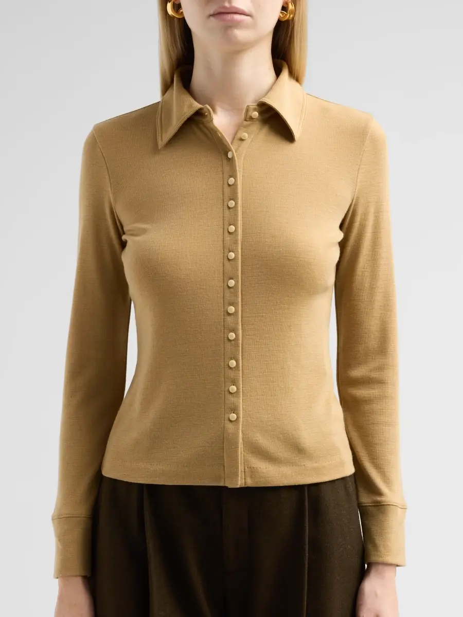 Vince Women's Multi-Button Collared Wool-Blend Cardigan | Thumbnail 5 Vince Women's Multi-Button Collared Wool-Blend Cardigan | Thumbnail 5