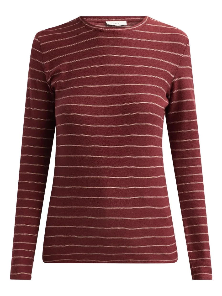 Women's Striped Cotton Long-Sleeve Top Women's Striped Cotton Long-Sleeve Top