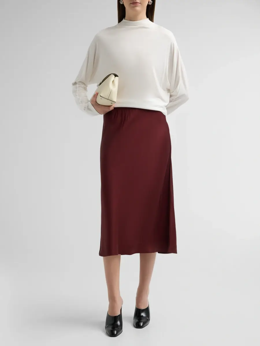 Vince Women's Draped Funnel Neck Top | Thumbnail 2
