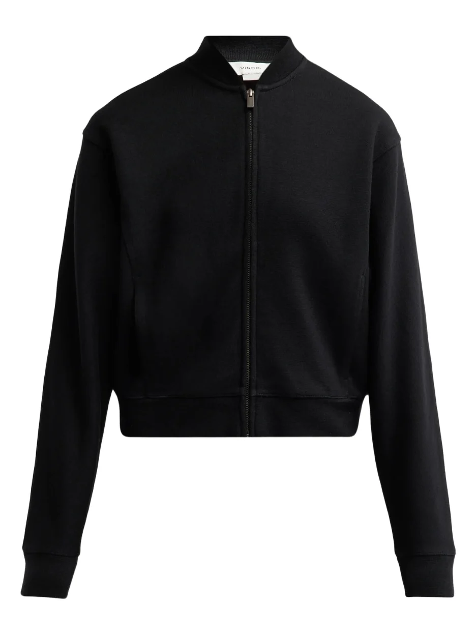 Vince Women's Ponte Knit Drop-Shoulder Bomber Jacket