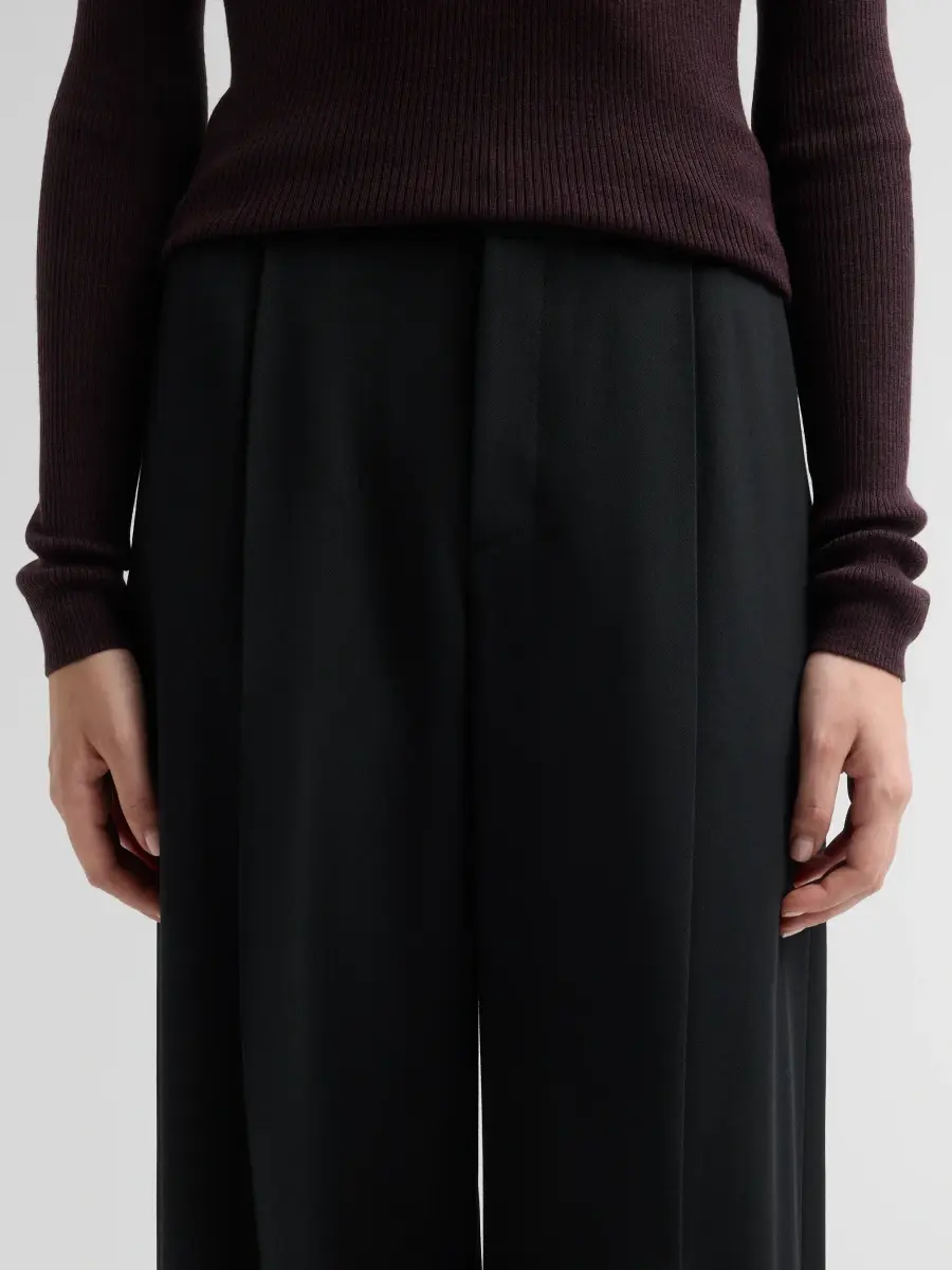 Vince Women's Camille Cotton-Blend Mid-Rise Wide-Leg Trousers | Thumbnail 5 Vince Women's Camille Cotton-Blend Mid-Rise Wide-Leg Trousers | Thumbnail 5
