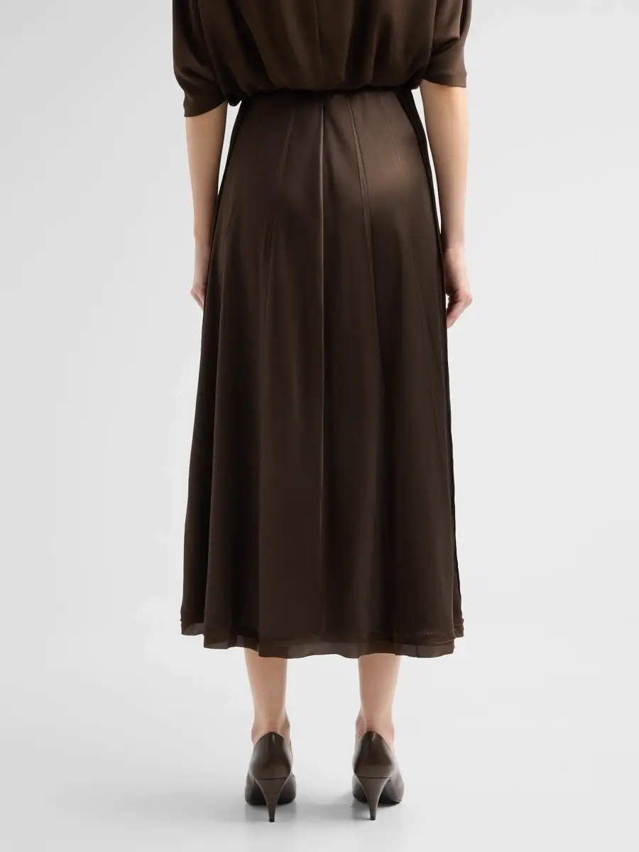 Vince Women's Creased Pleated Midi Skirt | Thumbnail 3 Vince Women's Creased Pleated Midi Skirt | Thumbnail 3