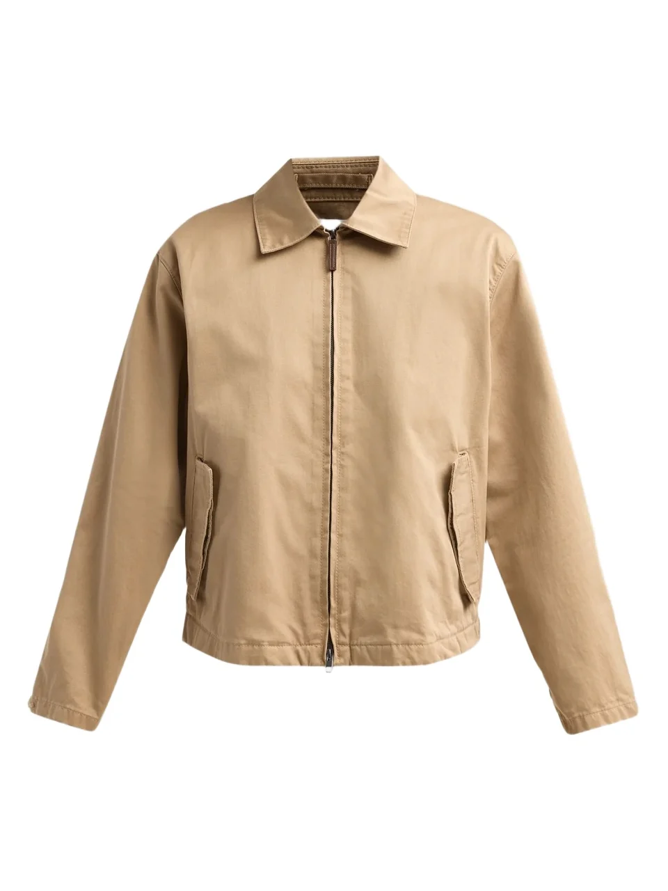 Women's Washed Cotton Twill Zip-Front Jacket Women's Washed Cotton Twill Zip-Front Jacket