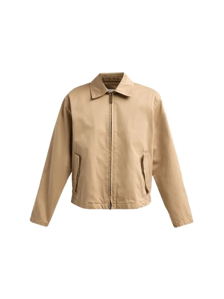 Women's Washed Cotton Twill Zip-Front Jacket Women's Washed Cotton Twill Zip-Front Jacket