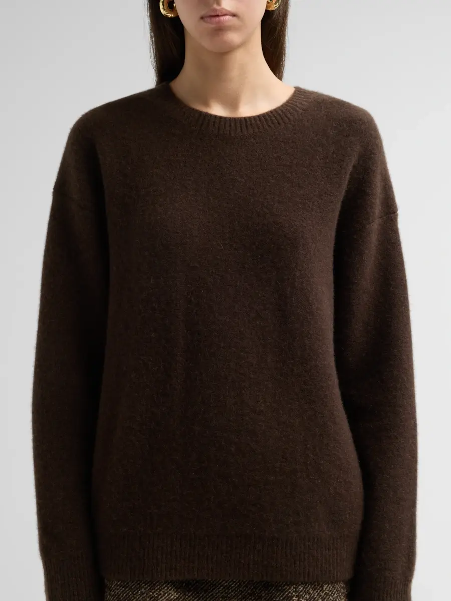 Vince Women's Boiled Cashmere Crewneck Sweater | Thumbnail 5 Vince Women's Boiled Cashmere Crewneck Sweater | Thumbnail 5