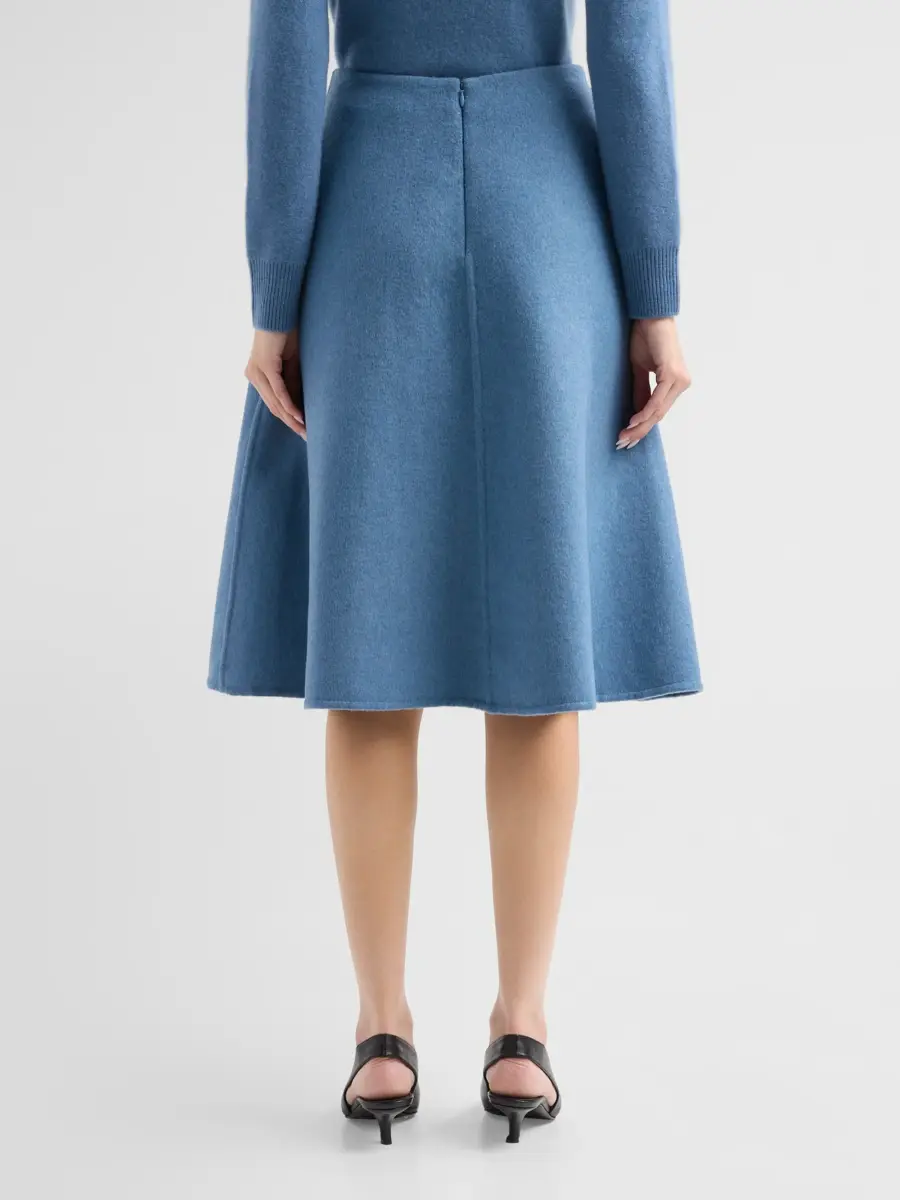 Vince Women's Wool Splittable A-Line Midi Skirt | Thumbnail 3 Vince Women's Wool Splittable A-Line Midi Skirt | Thumbnail 3