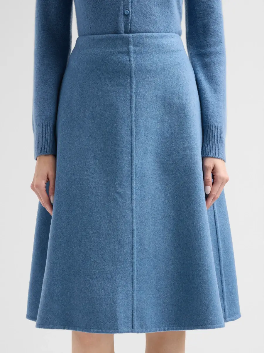 Vince Women's Wool Splittable A-Line Midi Skirt | Thumbnail 5 Vince Women's Wool Splittable A-Line Midi Skirt | Thumbnail 5