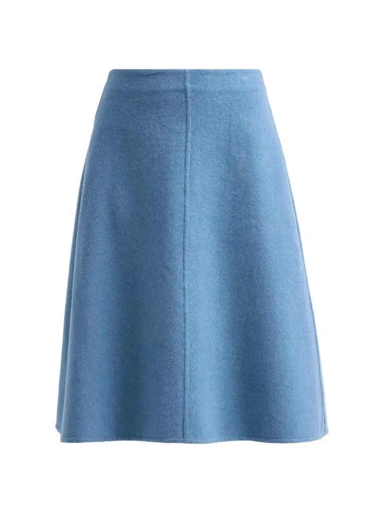 Women's Wool Splittable A-Line Midi Skirt Women's Wool Splittable A-Line Midi Skirt