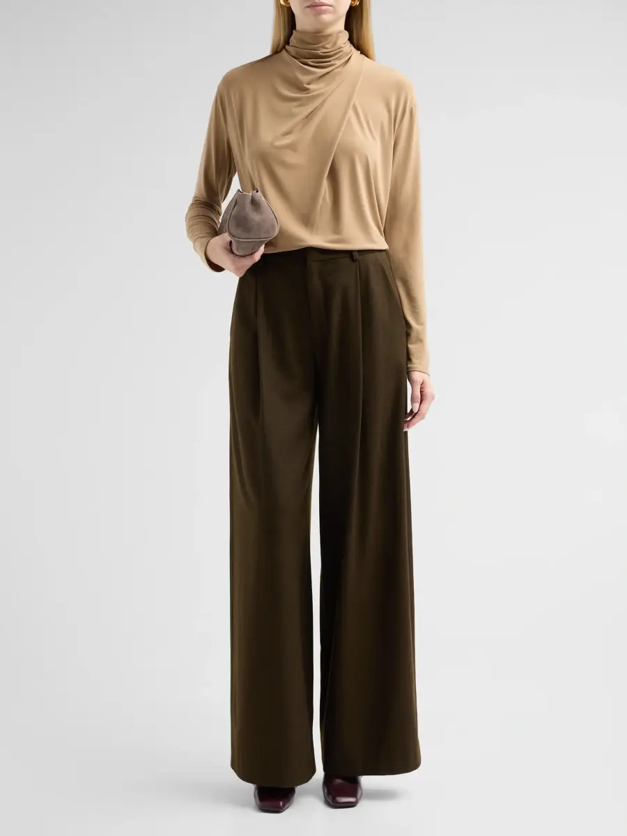 Vince Women's Draped Cowl Blouse | Thumbnail 2 Vince Women's Draped Cowl Blouse | Thumbnail 2