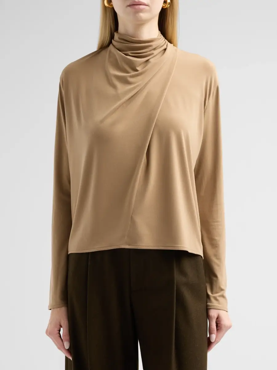 Vince Women's Draped Cowl Blouse | Thumbnail 5 Vince Women's Draped Cowl Blouse | Thumbnail 5