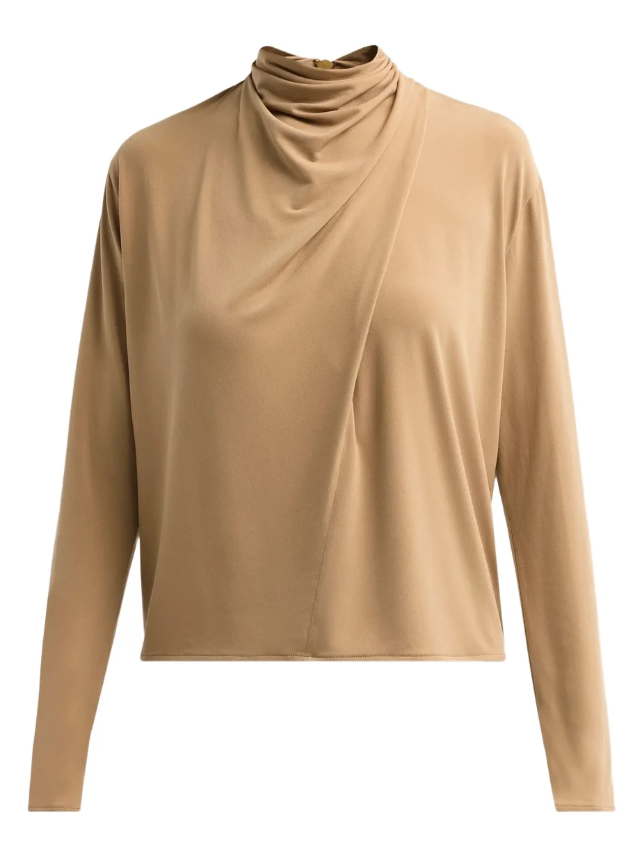 Women's Draped Cowl Blouse