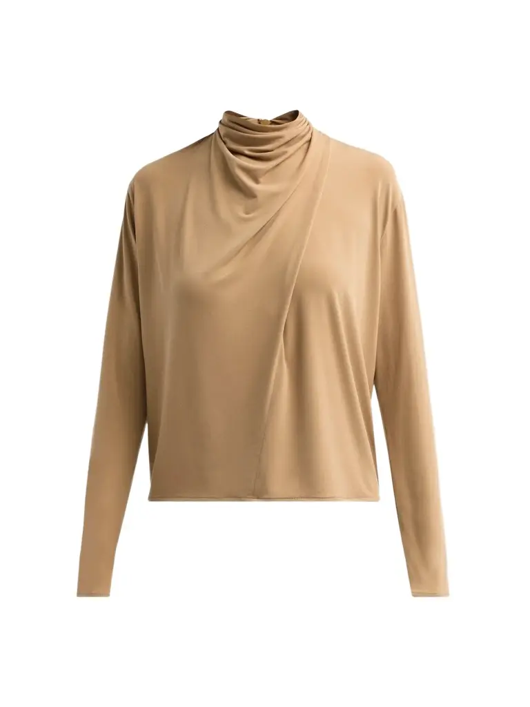 Women's Draped Cowl Blouse Women's Draped Cowl Blouse