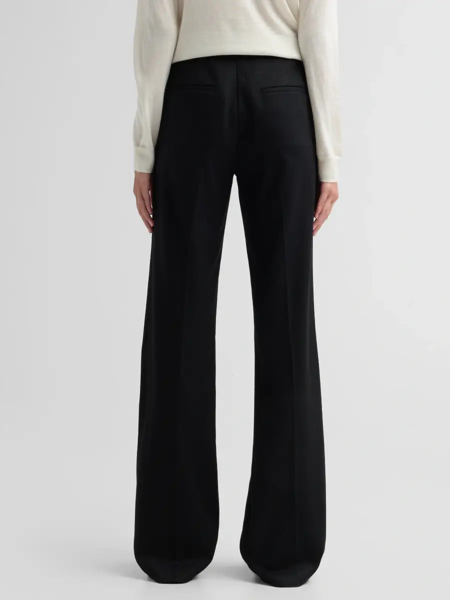 Vince Women's Simone High-Rise Wool-Blend Flared Trousers | Thumbnail 3 Vince Women's Simone High-Rise Wool-Blend Flared Trousers | Thumbnail 3