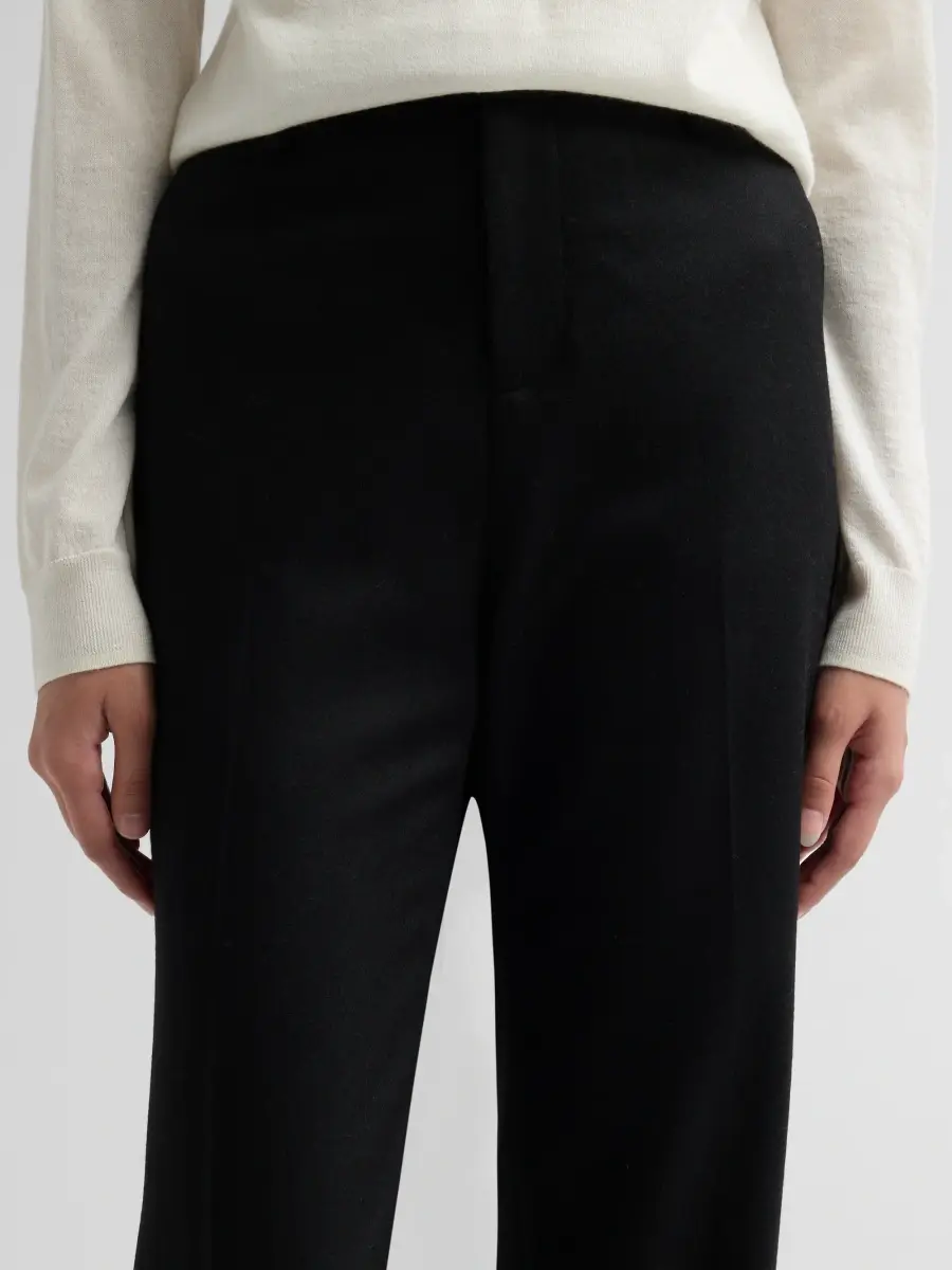 Vince Women's Simone High-Rise Wool-Blend Flared Trousers | Thumbnail 5 Vince Women's Simone High-Rise Wool-Blend Flared Trousers | Thumbnail 5