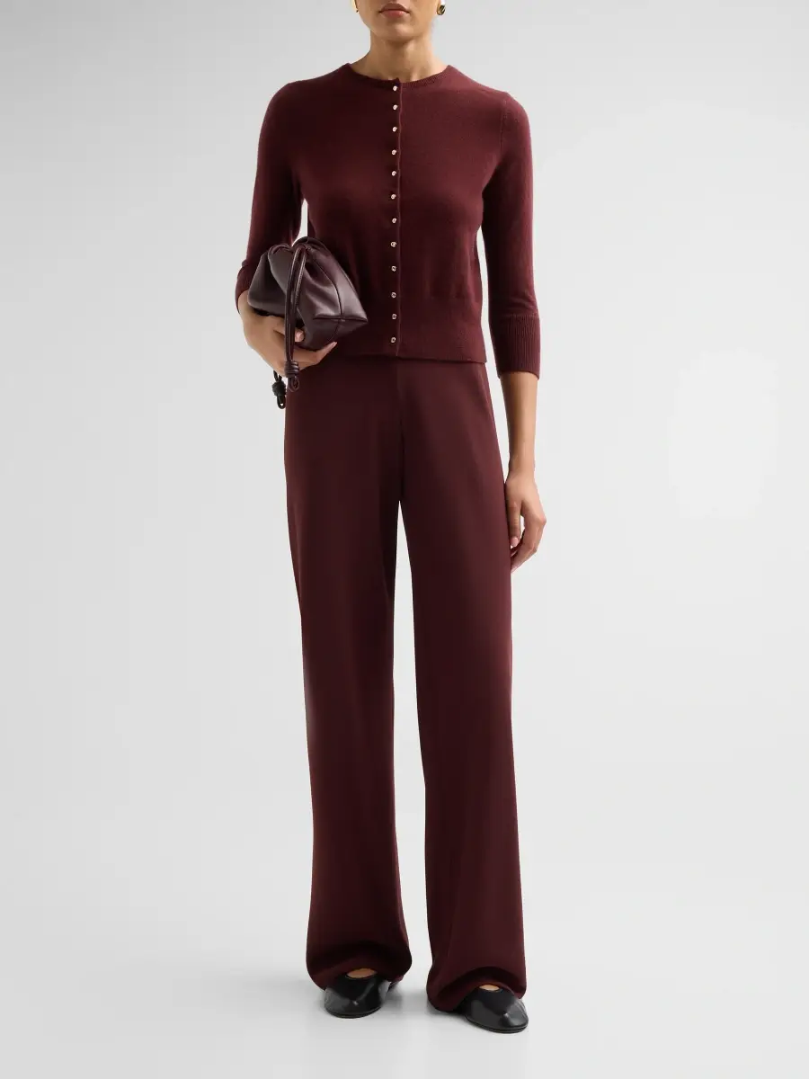 Vince Women's Colette High-Rise Crepe Bias Pants | Thumbnail 2