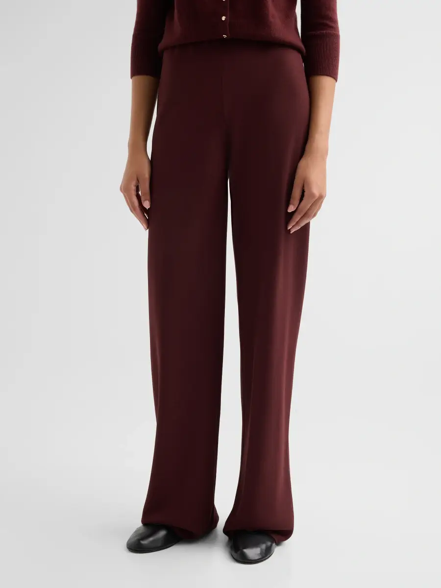 Vince Women's Colette High-Rise Crepe Bias Pants | Thumbnail 4