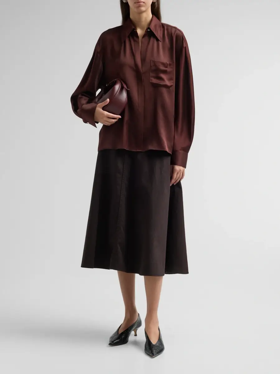 Vince Women's Silk Dolman-Sleeve Shirt | Thumbnail 2 Vince Women's Silk Dolman-Sleeve Shirt | Thumbnail 2