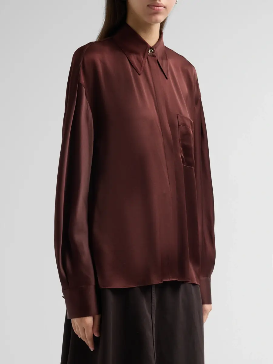Vince Women's Silk Dolman-Sleeve Shirt | Thumbnail 4 Vince Women's Silk Dolman-Sleeve Shirt | Thumbnail 4
