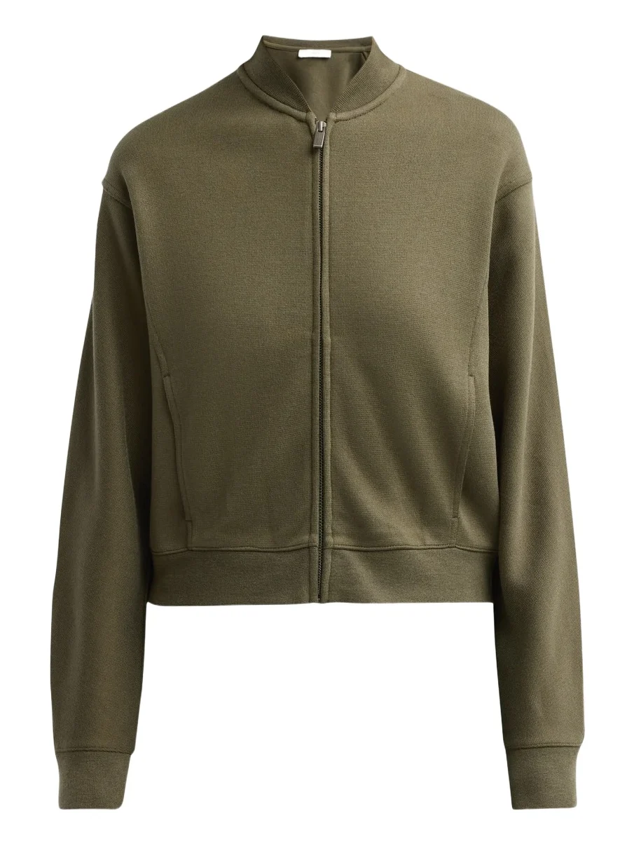 Vince Women's Ponte Knit Drop-Shoulder Bomber Jacket