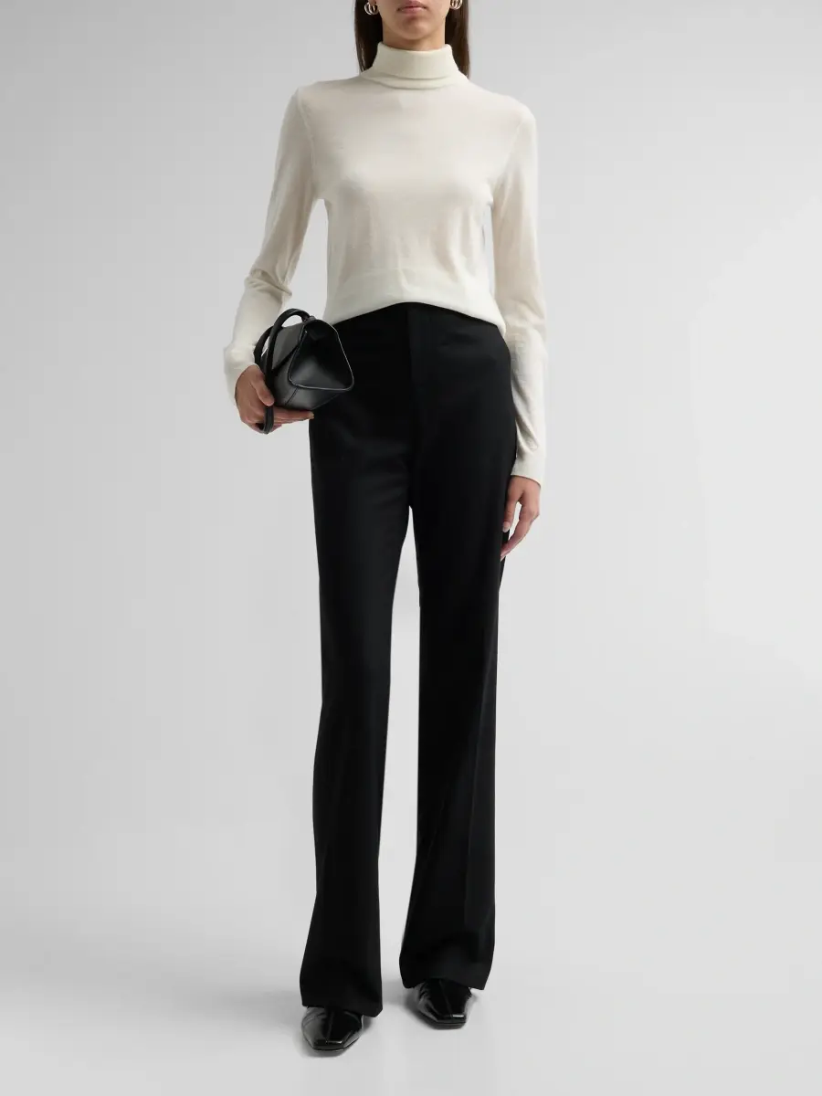 Vince Women's Turtleneck Cashmere-Silk Sweater | Thumbnail 2 Vince Women's Turtleneck Cashmere-Silk Sweater | Thumbnail 2