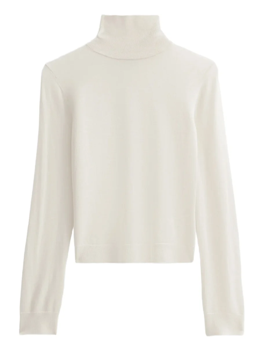 Women's Turtleneck Cashmere-Silk Sweater
