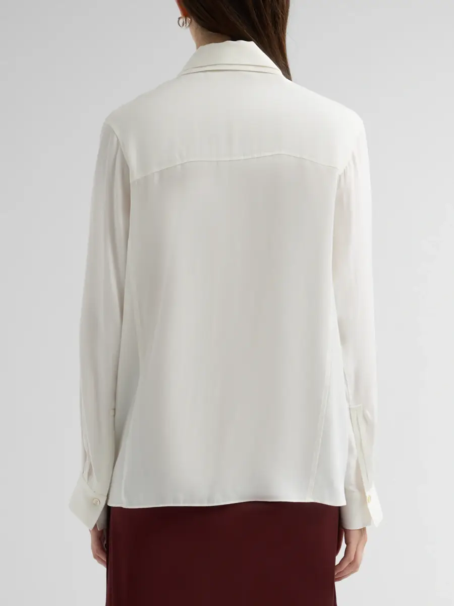 Vince Women's Double Collar Silk-Blend Shirt | Thumbnail 3 Vince Women's Double Collar Silk-Blend Shirt | Thumbnail 3