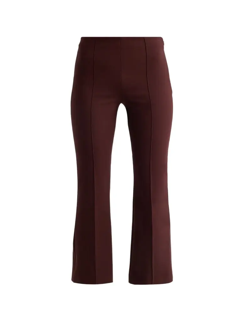 Women's Mid-Rise Pintuck Crop Flare Pants Women's Mid-Rise Pintuck Crop Flare Pants