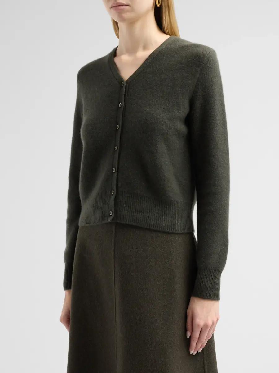 Vince Women's V-Neck Cashmere Cardigan | Thumbnail 4
