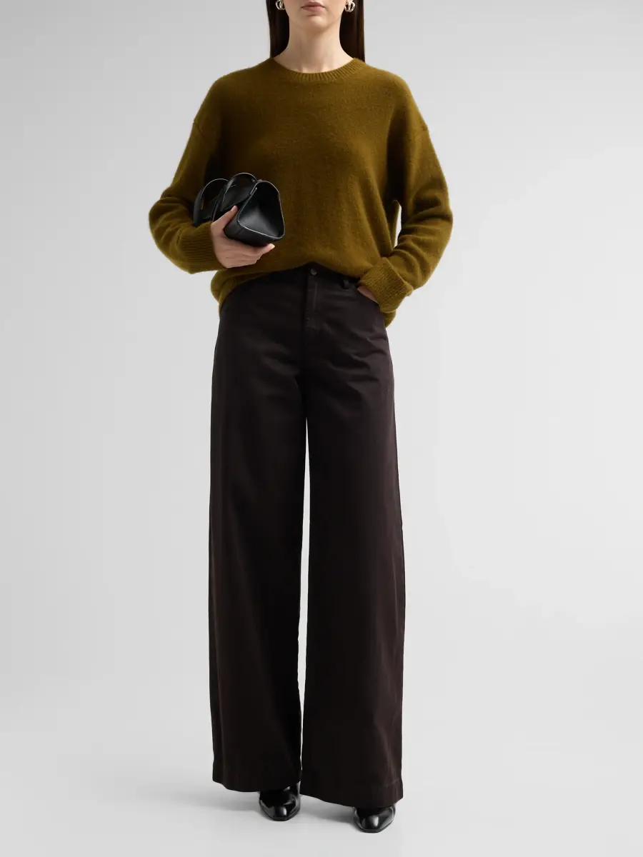 Vince Women's Boiled Cashmere Crewneck Sweater | Thumbnail 2