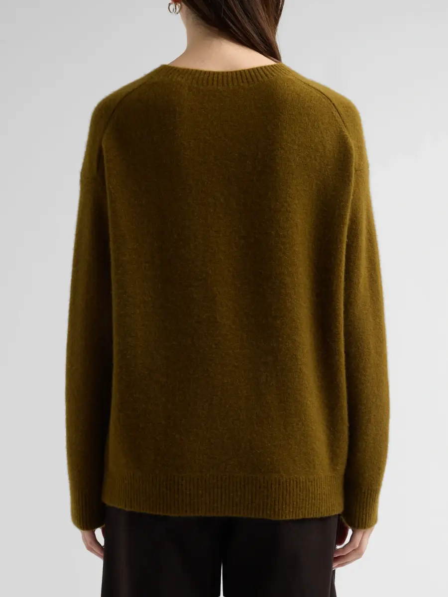 Vince Women's Boiled Cashmere Crewneck Sweater | Thumbnail 3