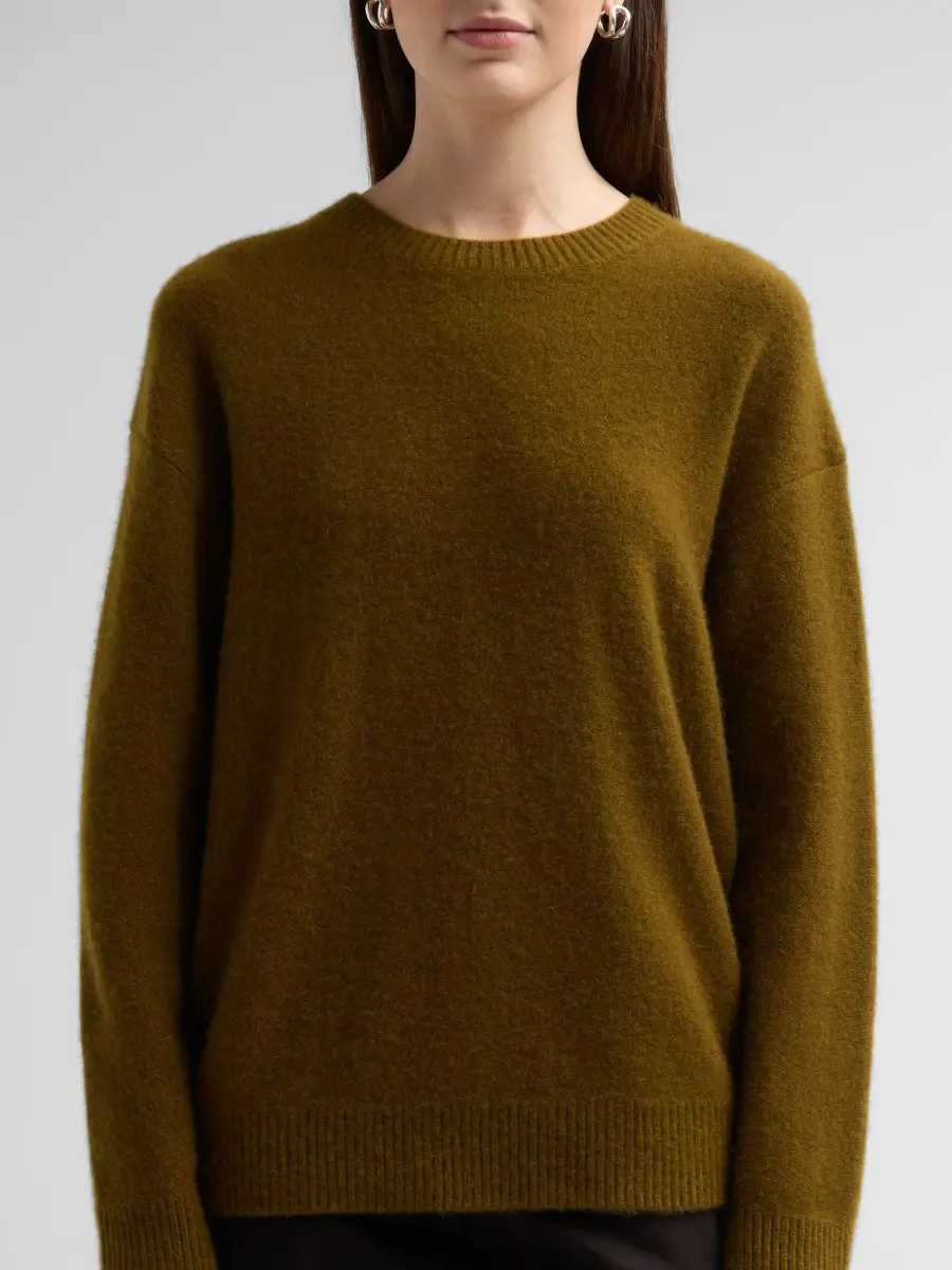 Vince Women's Boiled Cashmere Crewneck Sweater | Thumbnail 5