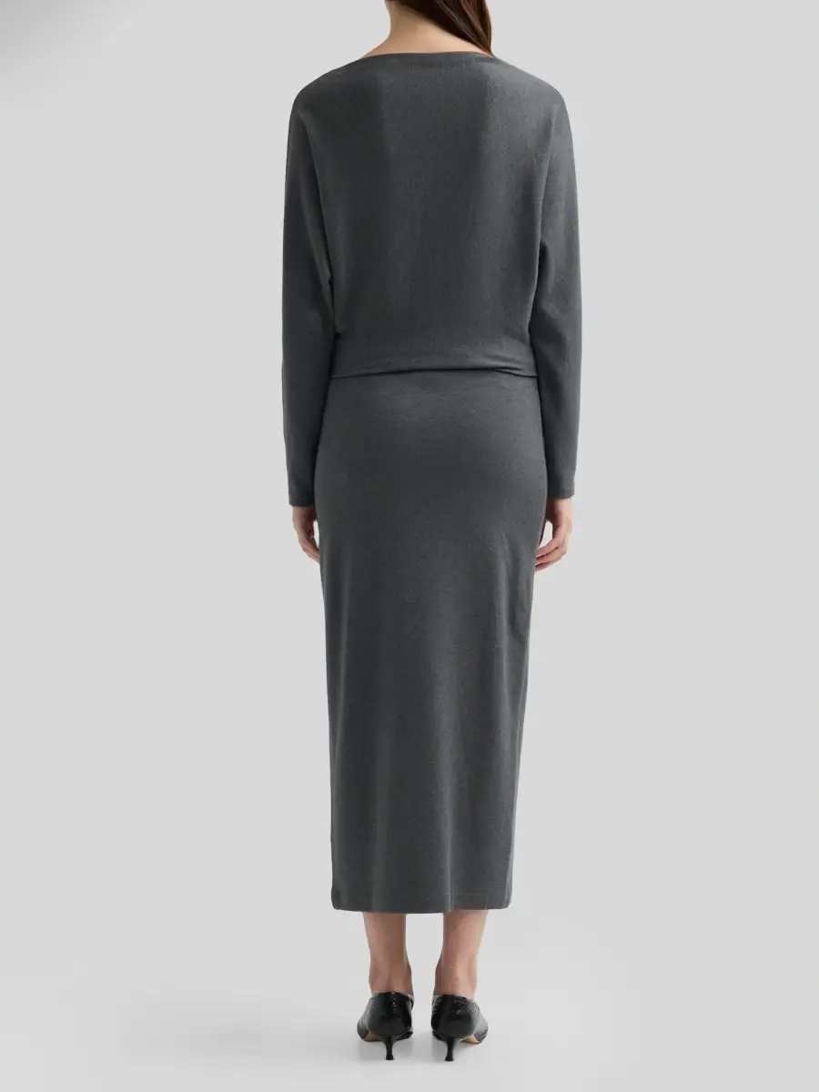 Vince Women's Knit Blouson Midi Dress | Thumbnail 3 Vince Women's Knit Blouson Midi Dress | Thumbnail 3