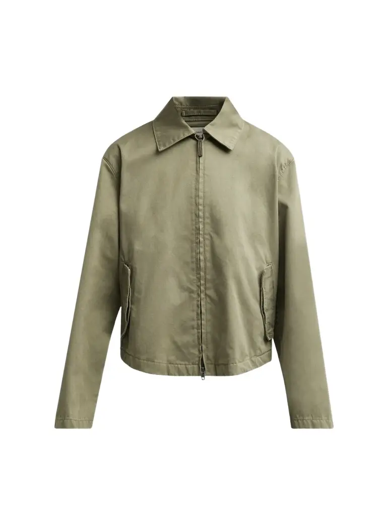 Women's Washed Cotton Twill Zip-Front Jacket Women's Washed Cotton Twill Zip-Front Jacket