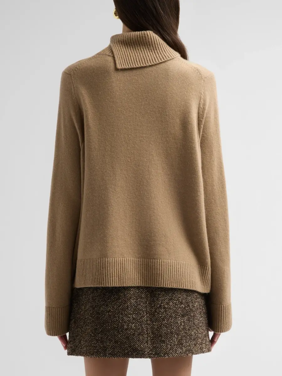 Vince Women's Swing Rib-Knit Wool-Cashmere Sweater | Thumbnail 3 Vince Women's Swing Rib-Knit Wool-Cashmere Sweater | Thumbnail 3