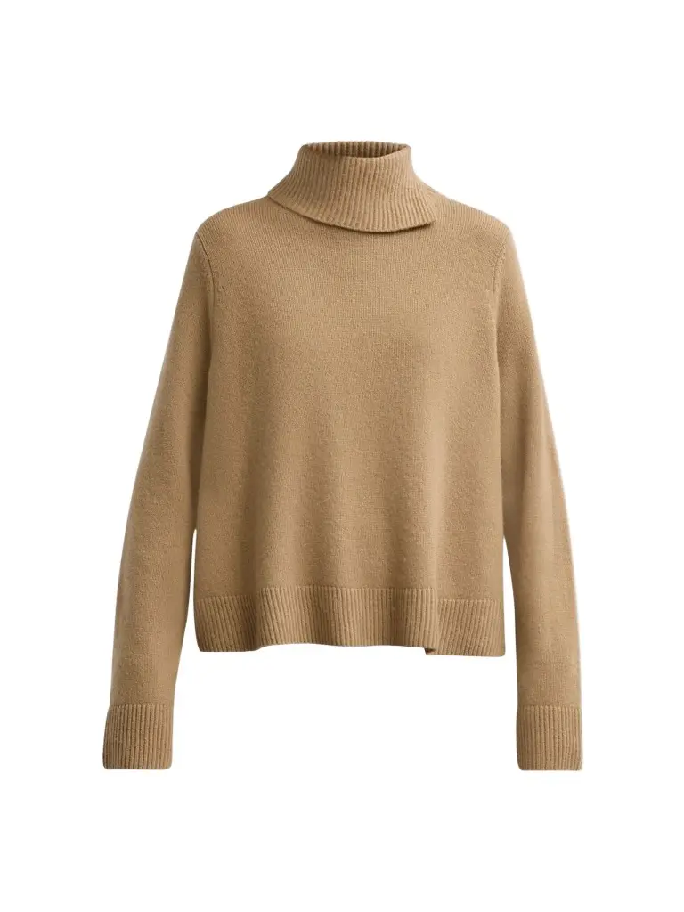 Women's Swing Rib-Knit Wool-Cashmere Sweater