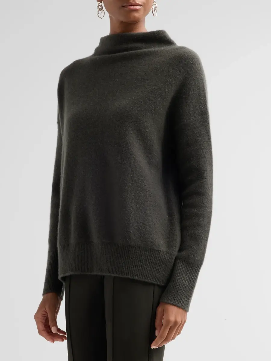 Vince Women's Funnelneck Cashmere Sweater | Thumbnail 4 Vince Women's Funnelneck Cashmere Sweater | Thumbnail 4