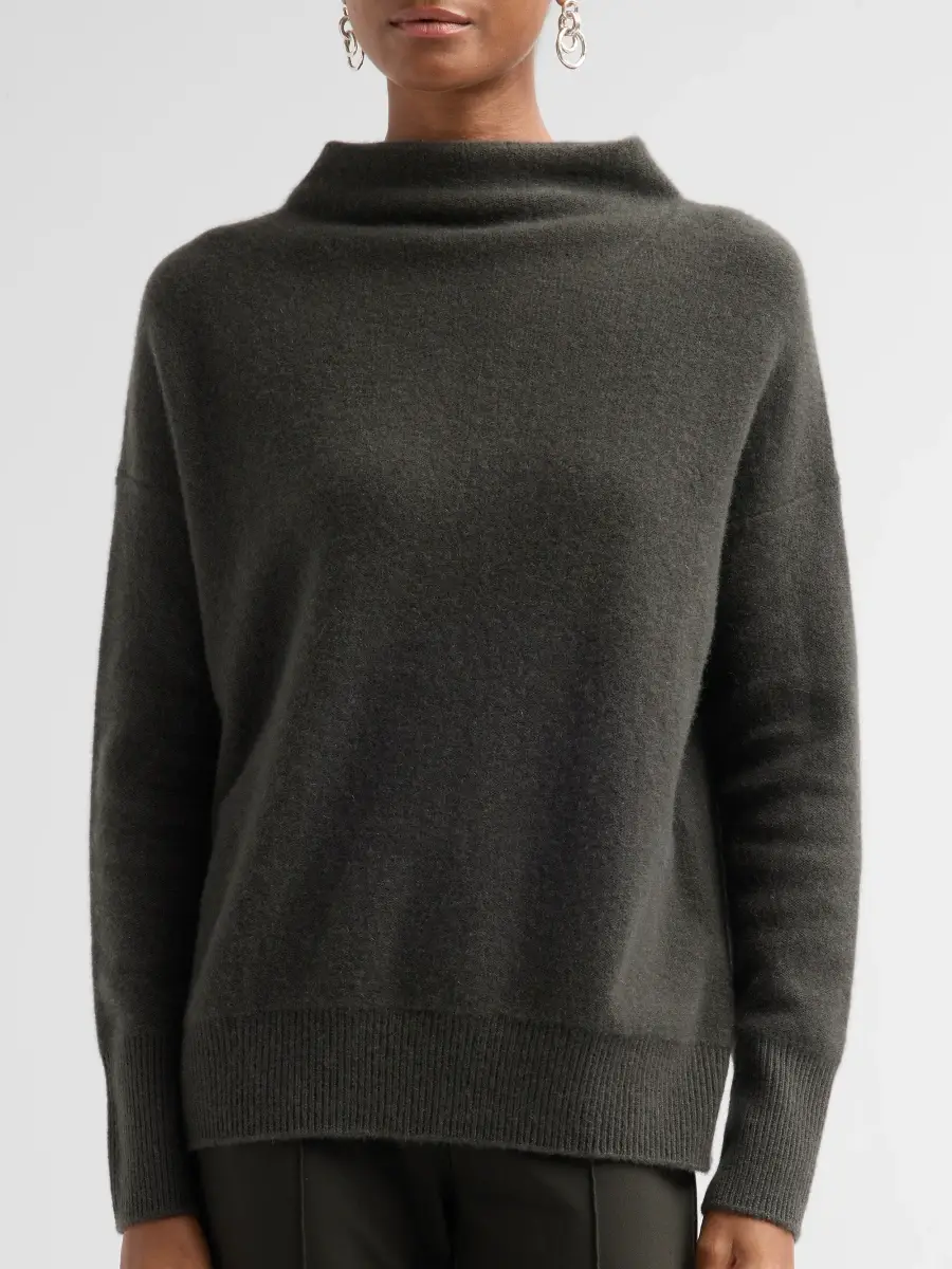Vince Women's Funnelneck Cashmere Sweater | Thumbnail 5 Vince Women's Funnelneck Cashmere Sweater | Thumbnail 5