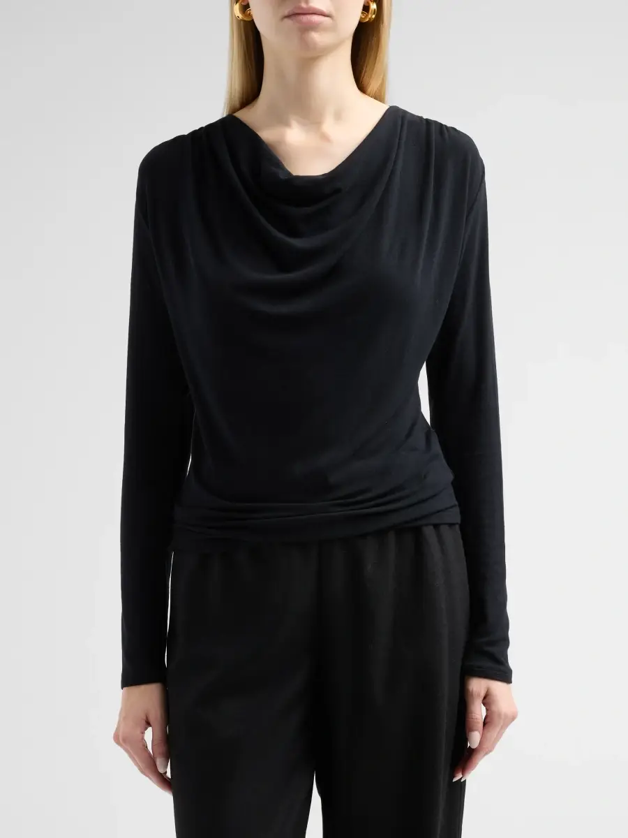 Vince Women's Long-Sleeve Cowlneck Top | Thumbnail 5 Vince Women's Long-Sleeve Cowlneck Top | Thumbnail 5