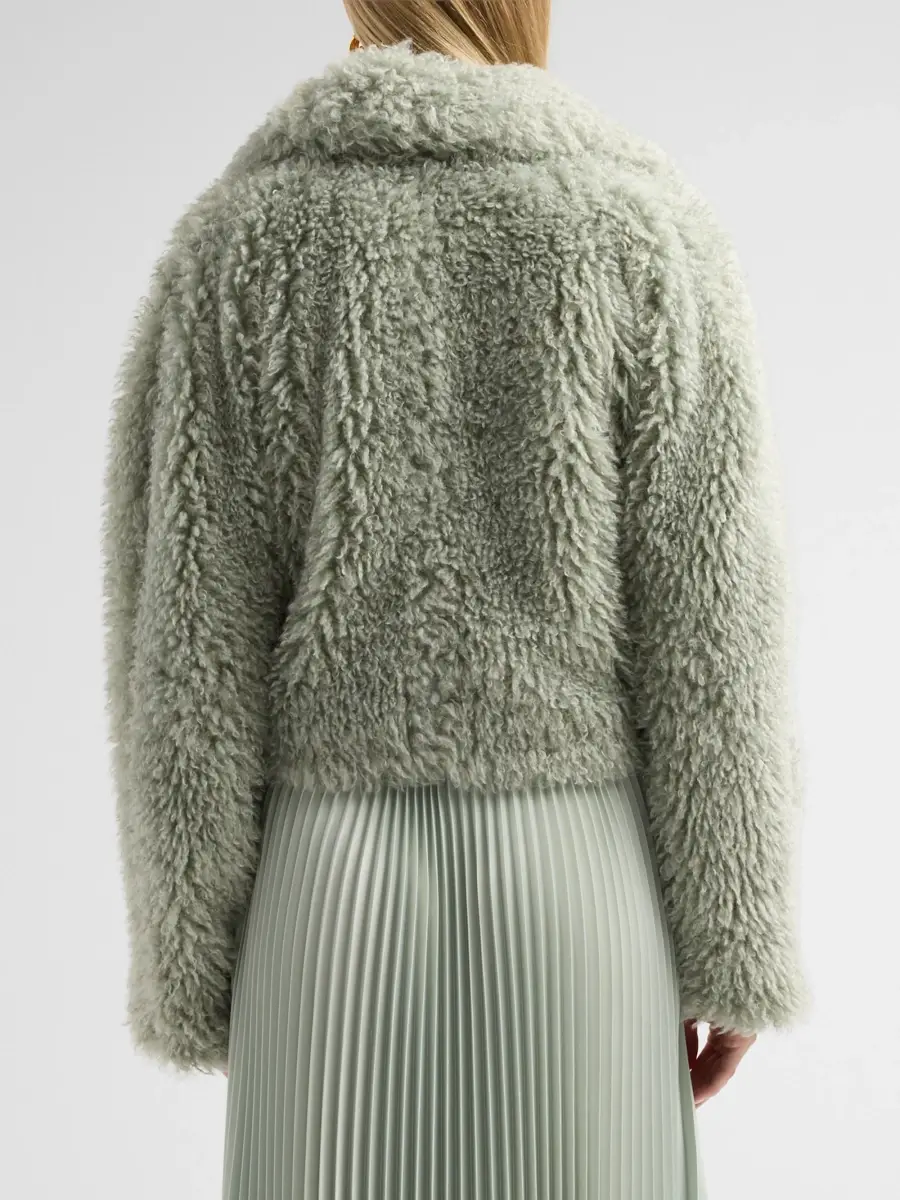 Vince Women's Faux-Fur Crop Jacket | Thumbnail 3 Vince Women's Faux-Fur Crop Jacket | Thumbnail 3