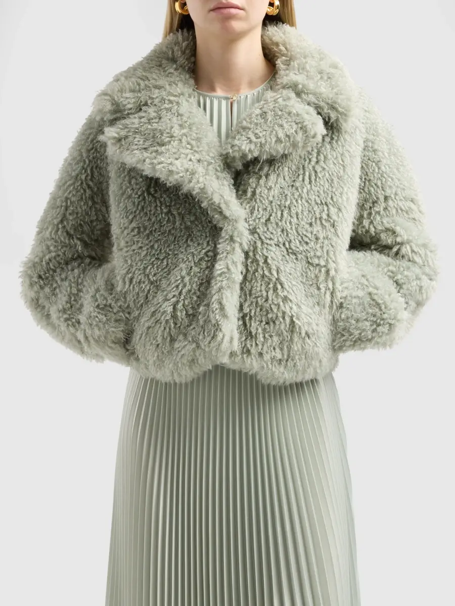 Vince Women's Faux-Fur Crop Jacket | Thumbnail 5 Vince Women's Faux-Fur Crop Jacket | Thumbnail 5