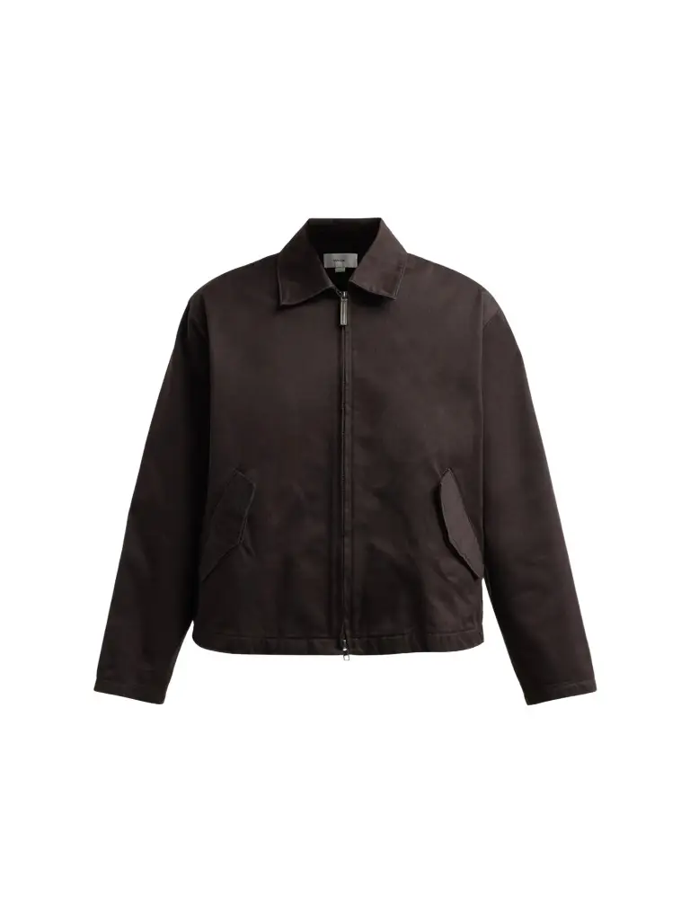 Women's Washed Cotton Twill Zip-Front Jacket