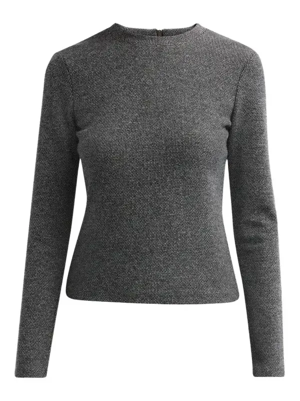 Vince Women's Micro-Houndstooth Cotton-Blend Top