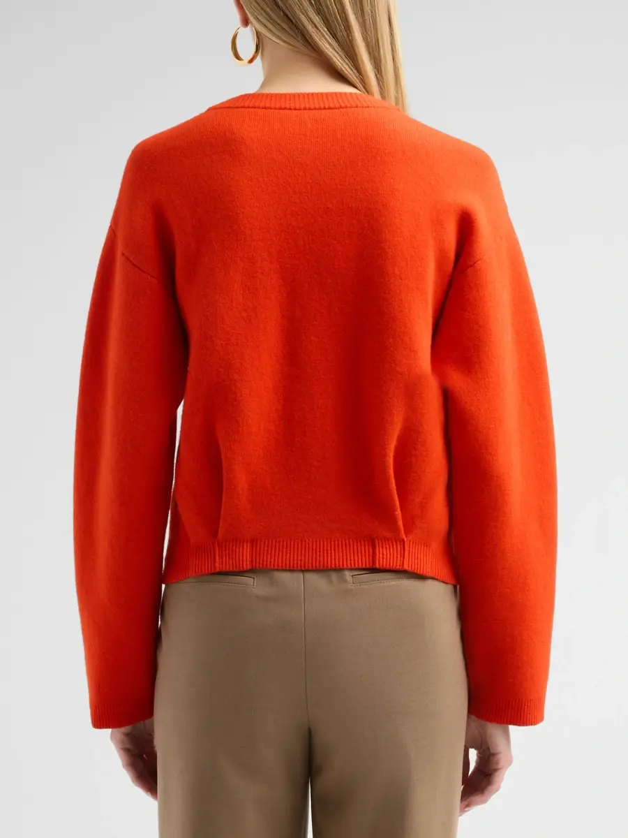 Vince Women's Wool-Blend Patch-Pocket Sweater Jacket | Thumbnail 3 Vince Women's Wool-Blend Patch-Pocket Sweater Jacket | Thumbnail 3